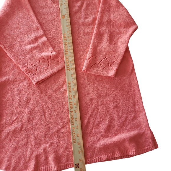 Bobbie Brooks 14w/16w 34/36 Orange Sweater - Picture 3 of 7